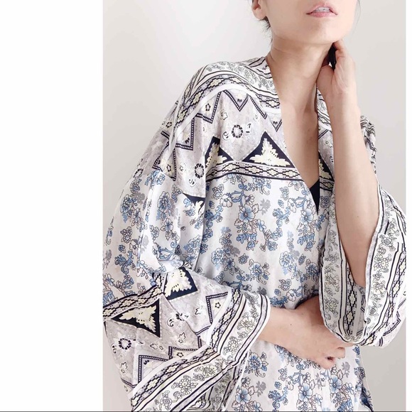 DREAMY LONG KIMONO DUSTER - FLORAL AZTEC - Picture 5 of 9